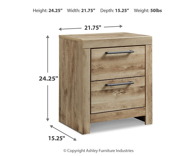 Hyanna  Panel Storage Bed With Mirrored Dresser, Chest And 2 Nightstands