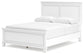 Fortman  Panel Bed With Mirrored Dresser And 2 Nightstands