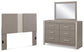 Surancha / Panel Headboard With Mirrored Dresser