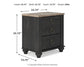 Nanforth /California King Panel Headboard With Mirrored Dresser And Nightstand