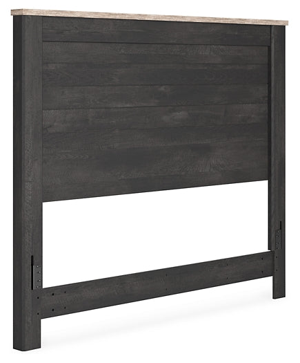 Nanforth  Panel Headboard With Mirrored Dresser