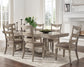 Lexorne Dining Table and 6 Chairs with Storage