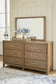 Cabalynn  Upholstered Bed With Mirrored Dresser And 2 Nightstands