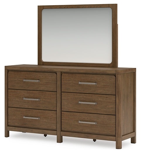 Cabalynn  Panel Bed With Storage With Mirrored Dresser, Chest And 2 Nightstands