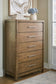 Cabalynn  Upholstered Bed With Mirrored Dresser And Chest