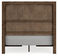 Cabalynn  Panel Bed With Storage With Mirrored Dresser And Nightstand