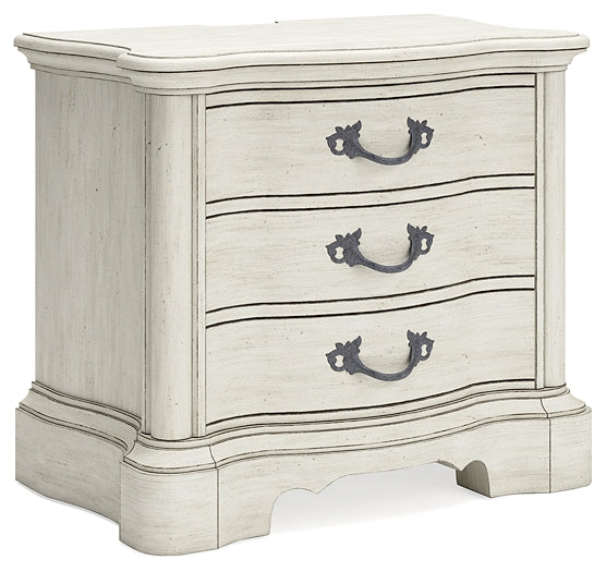 Arlendyne California  Upholstered Bed With Mirrored Dresser, Chest And Nightstand