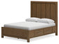 Cabalynn  Panel Bed With Storage With Mirrored Dresser, Chest And 2 Nightstands