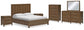 Cabalynn California  Panel Bed With Storage With Mirrored Dresser, Chest And 2 Nightstands