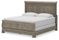 Lexorne California  Sleigh Bed With Mirrored Dresser And Nightstand