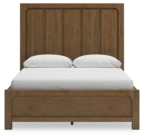 Cabalynn  Panel Bed With Storage With Mirrored Dresser And Chest