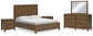 Cabalynn California  Panel Bed With Storage With Mirrored Dresser And 2 Nightstands