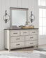 Darborn California  Panel Bed With Mirrored Dresser And Nightstand