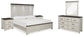 Darborn California  Panel Bed With Mirrored Dresser And 2 Nightstands