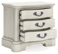 Arlendyne  Upholstered Bed With Mirrored Dresser And Nightstand