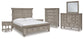 Harrastone  Panel Bed With Mirrored Dresser, Chest And 2 Nightstands