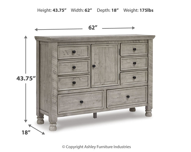 Harrastone California  Panel Bed With Dresser