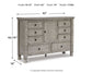 Harrastone California  Panel Bed With Dresser