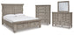 Harrastone California  Panel Bed With Mirrored Dresser And Chest