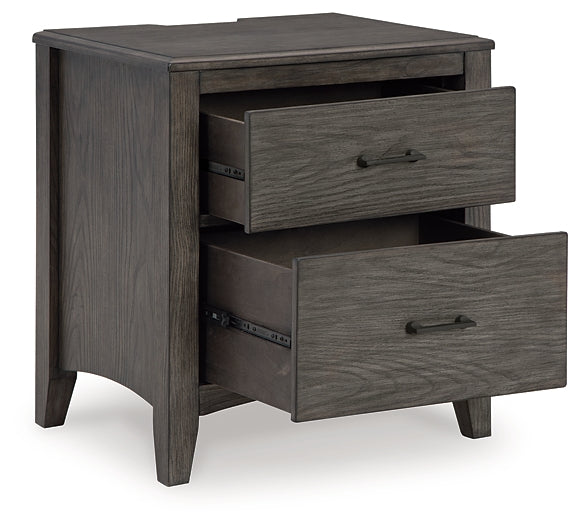 Montillan  Panel Bed With Mirrored Dresser, Chest And Nightstand